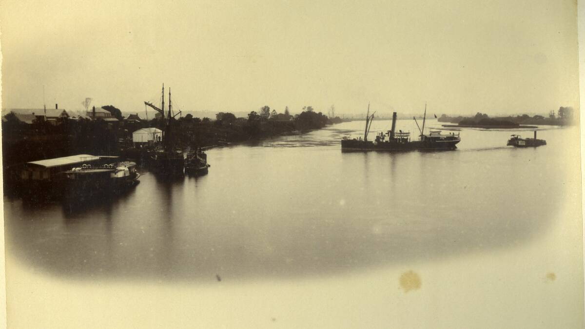 PAST: One of Angus' personal favourite photographs - a shipping scene on the Macleay River. 