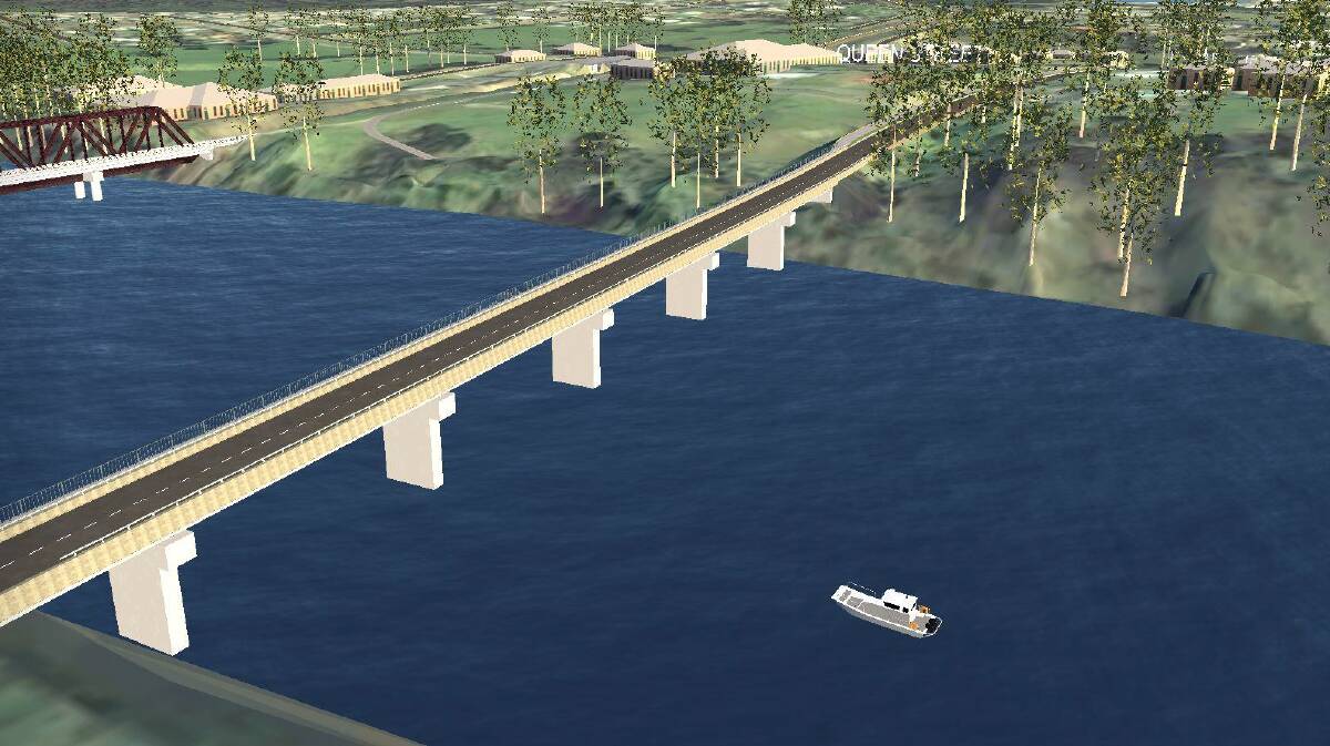  I am thrilled that Council has received $1 million to start the planning and design process for the long-awaited second bridge across the Macleay River. (Artist impression of new bridge).