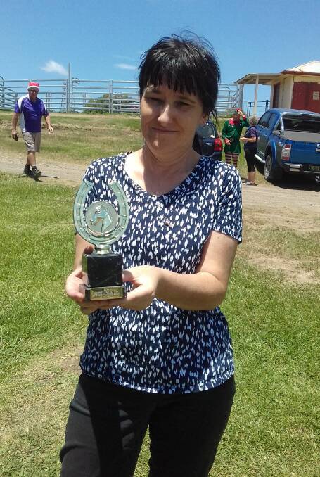 Helen Craig with her trophy. Photo supplied.