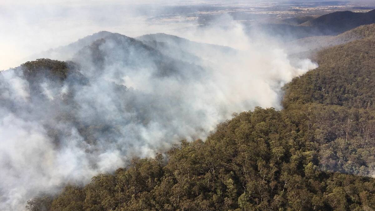 The Rural Fire Service and National Parks and Wildlife Service carry out back burning to reduce bush fire risk.