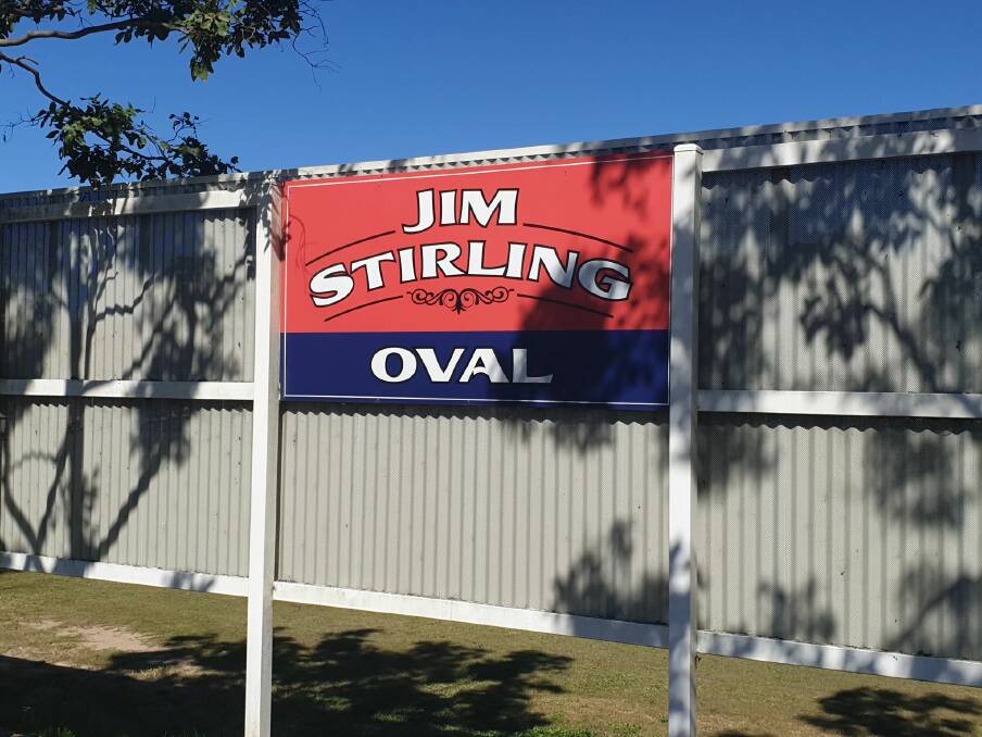 Jim Stirling Oval signage. Photo: Ruby Pascoe