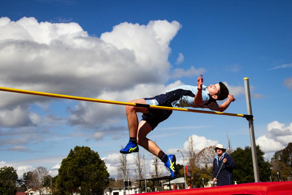 The high jump event at St Paul's College athletics carnival. Photo: Supplied