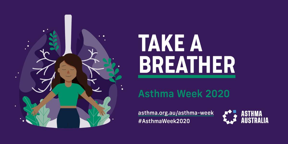 Asthma Week 2020 poster. Photo: Asthma Australia