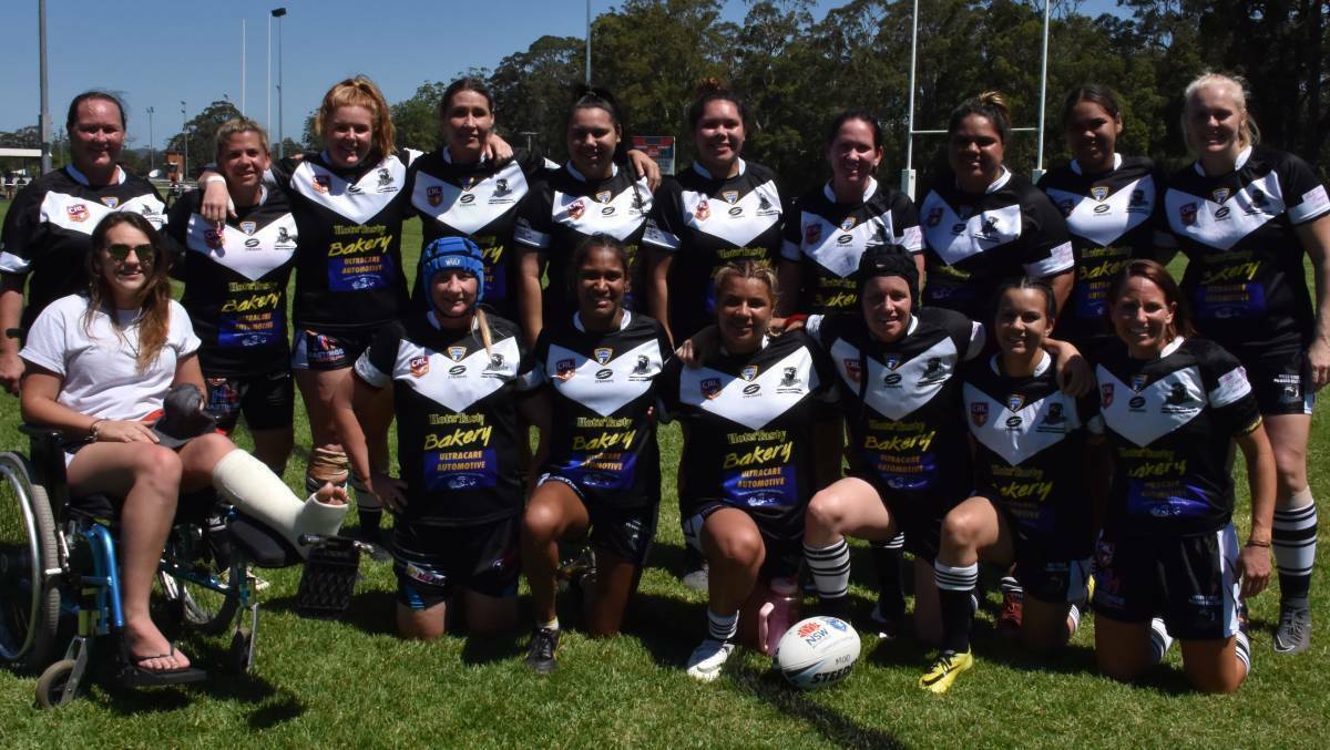 The 2018 Lower Macleay Magpies women's premiership winning team. Photo: File 