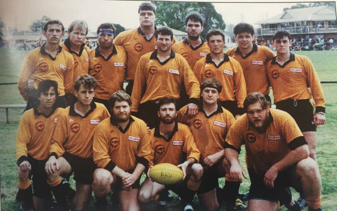 The 1993 Mid North Coast Rugby Union first grade premiers, Kempsey Cannonballs. Photo: Supplied