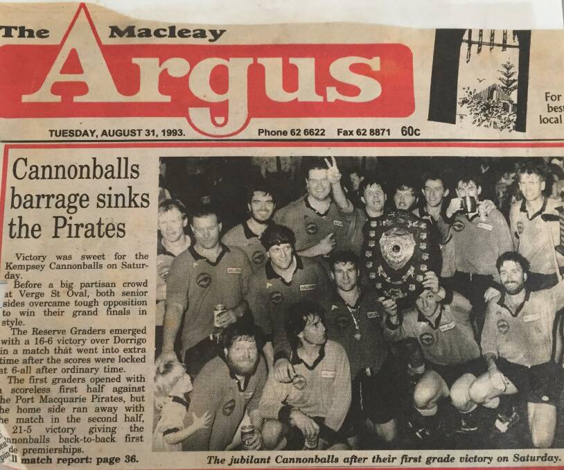 August 31, 1993 - The Macleay Argus front page. 