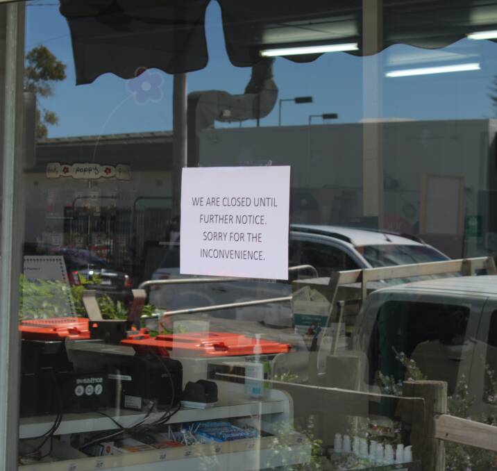 The business has been closed temporarily. Photo: Lachlan Harper