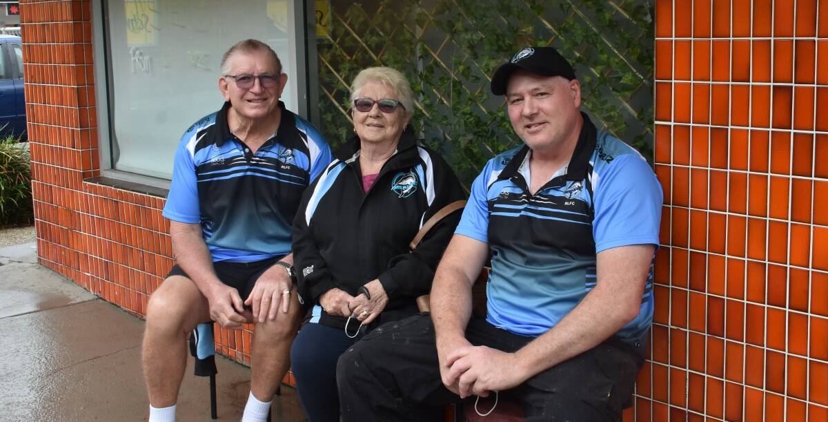 Life members: Pat and Lorraine Holman and Geoff Ball. Photo: Lachlan Harper 