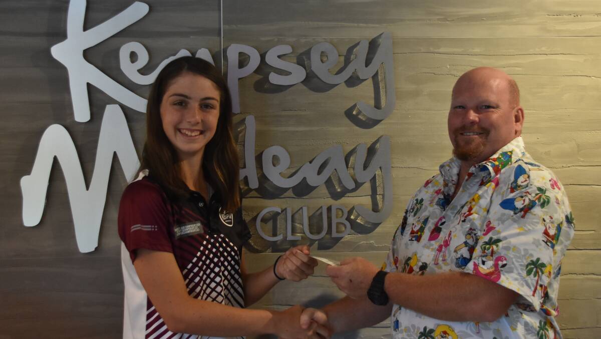 Josie Charlton and Ricky from Kempsey Macleay RSL Club. Photo: Lachlan Harper 