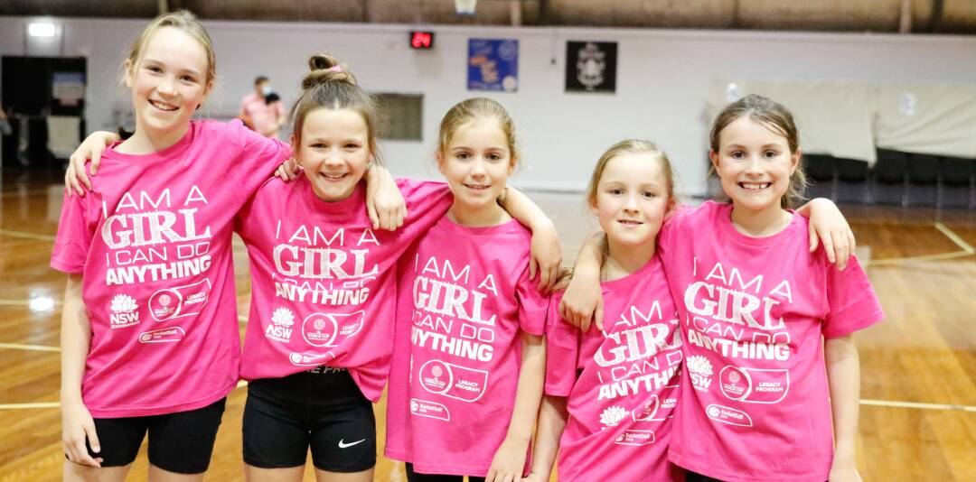 The day is part of Basketball NSW's I AM A GIRL I CAN DO ANYTHING program. Photo: Supplied 