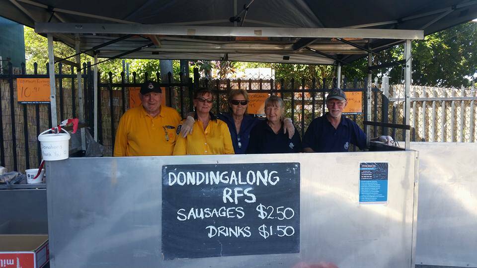 At one sausage sizzle the RFS and Bunnings teams raised $714 to go to Ms Hall.