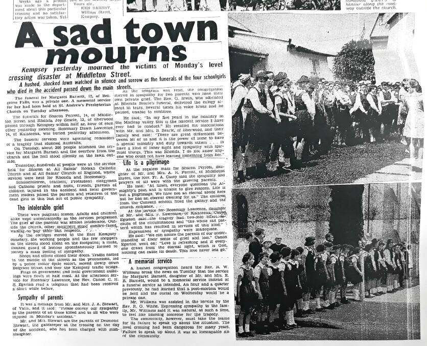 Article in the Macleay Argus covering the town's mourning.