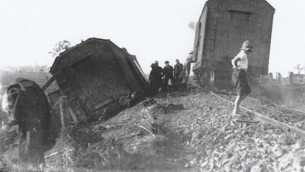  Thought to be the 1935 fruit train accident in the 1930s.
