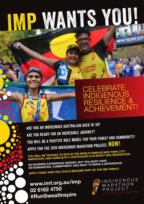 The Indigenous Marathon Project (IMP) is calling on Indigenous Australians to apply for its program.