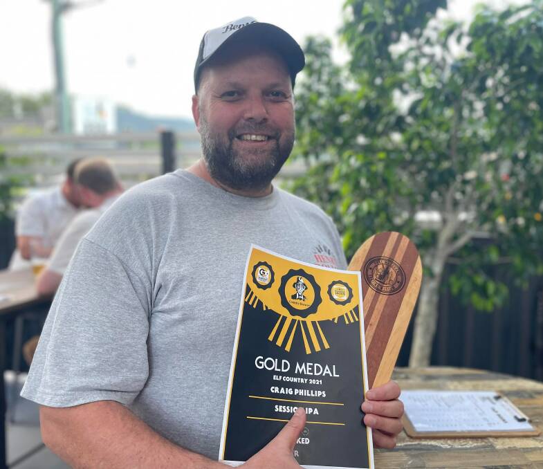 Top notch: Bellingen resident Craig Phillips' session IPA beer was named as the top brew at the competition on December 11. 