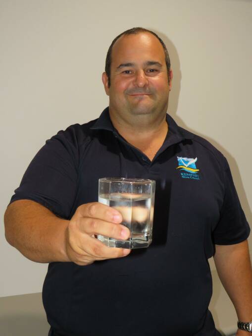 Positive water outlook: Council's Manager of Water and Sewer Wes Trotter.