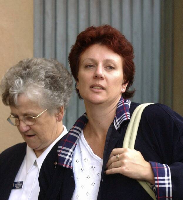 Jailed: Kathleen Folbigg outside court during her 2003 trial for killing her four babies.