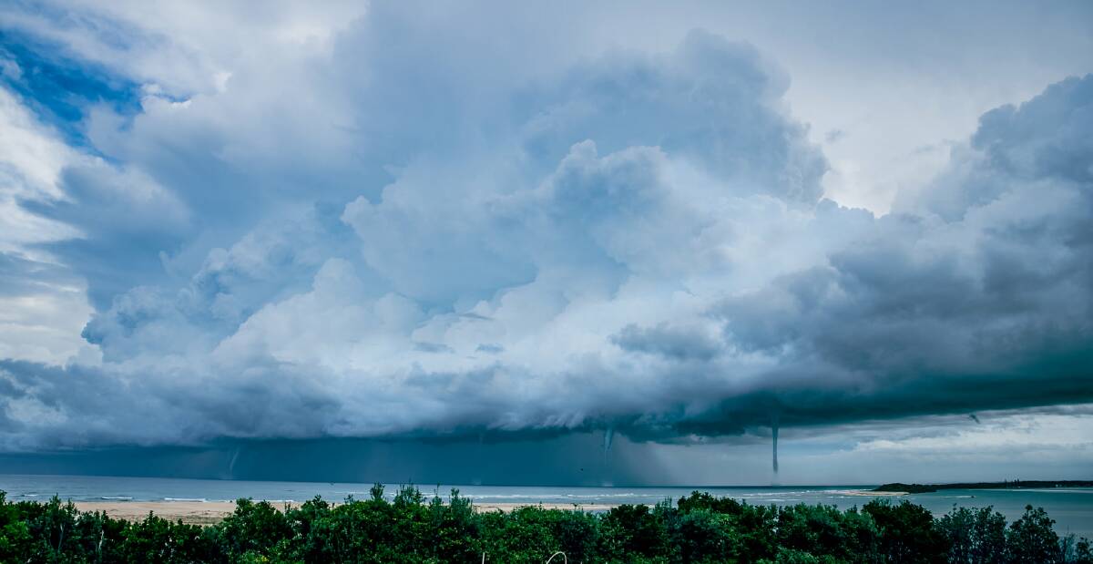 Water spouts off the Mid North Coast. Photo: Naomi Clarke Photography.