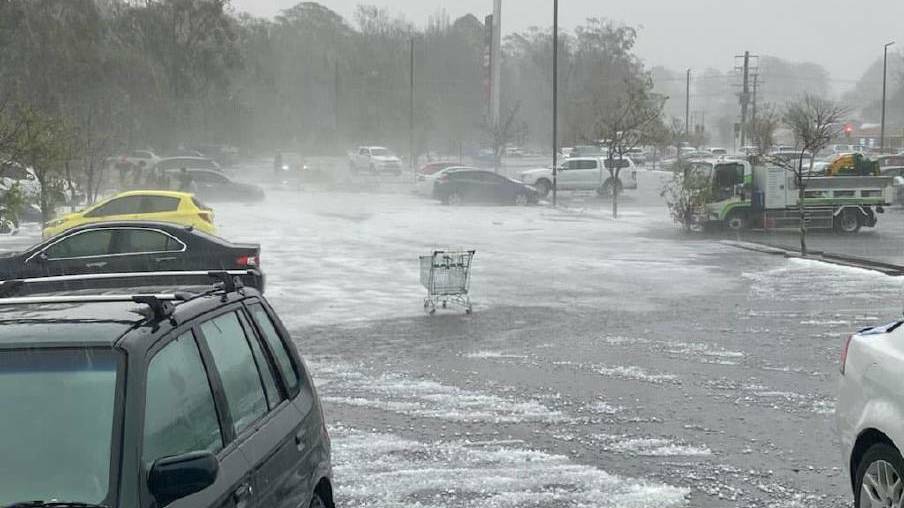 A super cell storm hit Coffs Harbour in October. Photo: Melinda Pavey