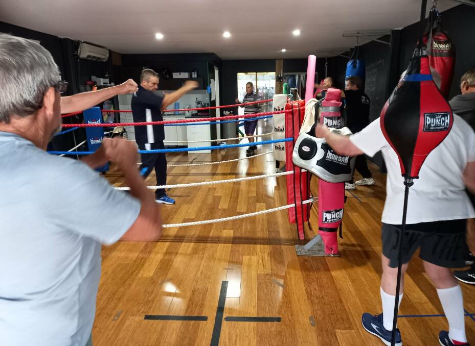 Dean Groth hosting one of his Boxing for Parkinson's classes