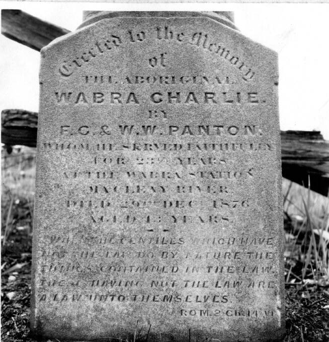 Close up of inscription on monument. Photo (MRHS)