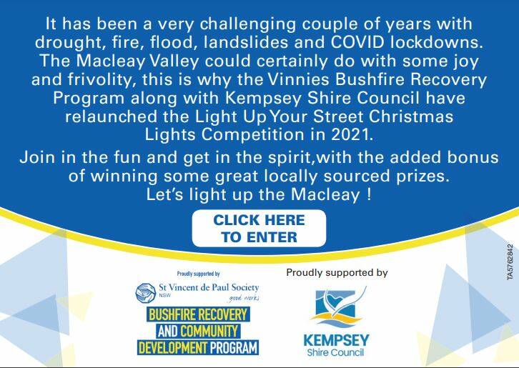 Light up the Macleay: Your 2021 Christmas lights map; competition