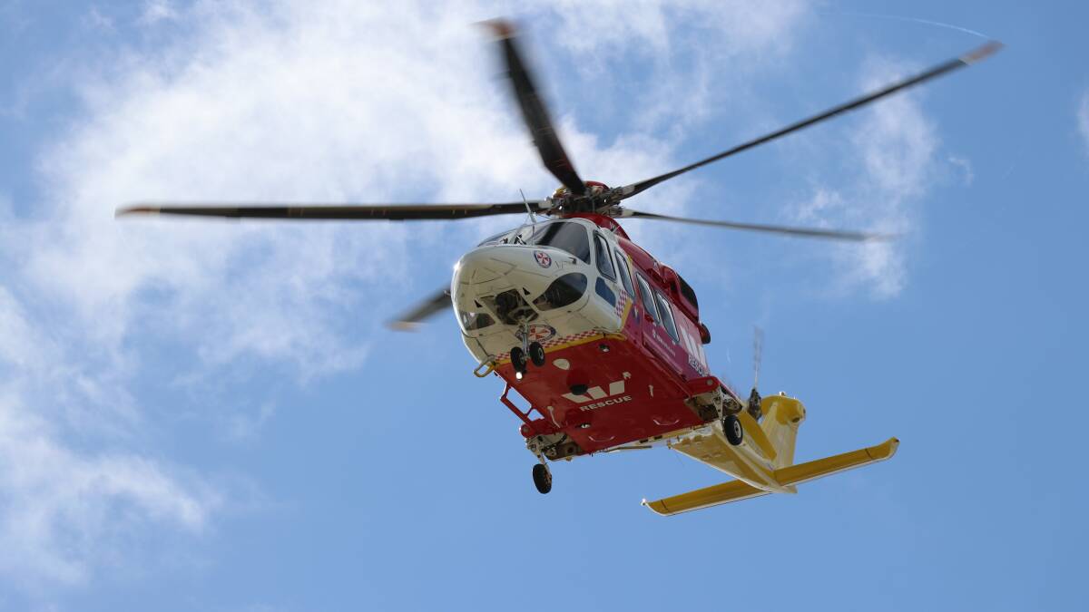 Motorcyclist airlifted to Newcastle with serious leg injuries