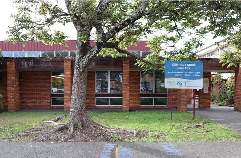 The seven trees are located around the Kempsey Shire library. Photo supplied by Kempsey Shire Council