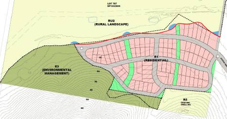Indicative subdivision plan for the amended planning proposal. Photo: Supplied