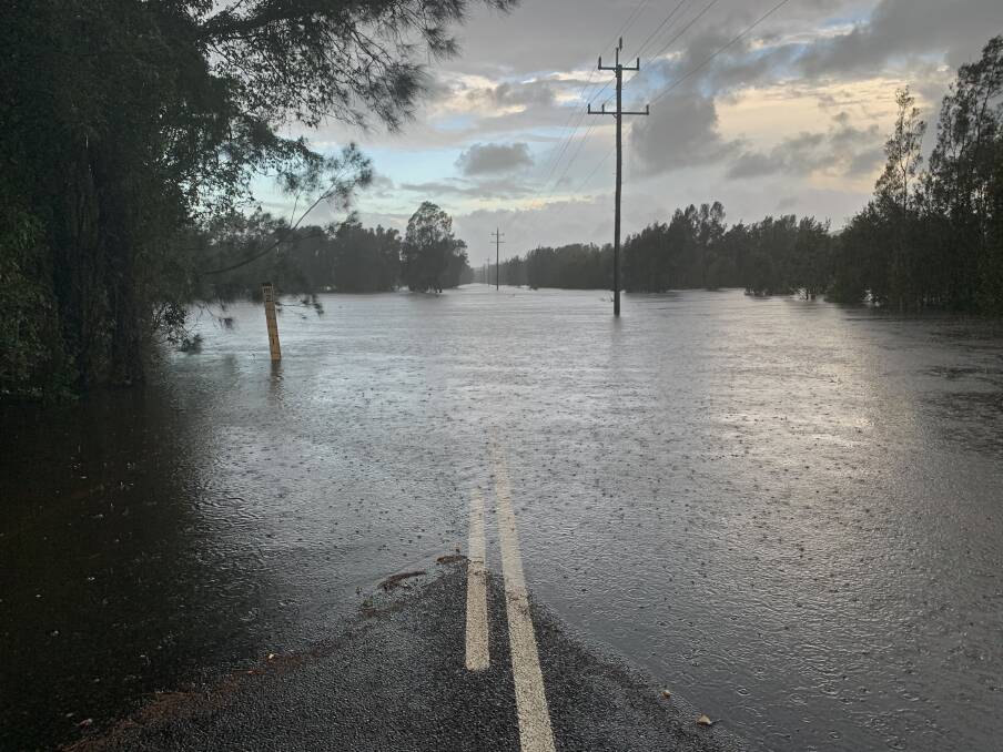 The village of Crescent Head is currently isolated. Photo: Supplied