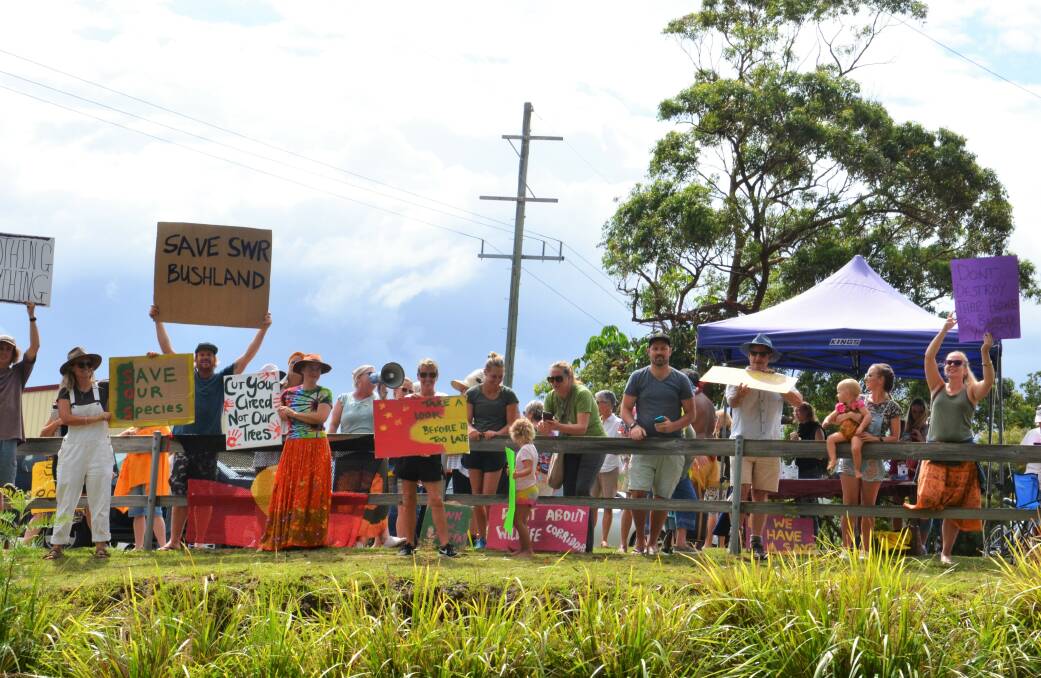 Residents raised their concerns about the loss of wildlife habitat in South West Rocks on Thursday. Photo: Ruby Pascoe