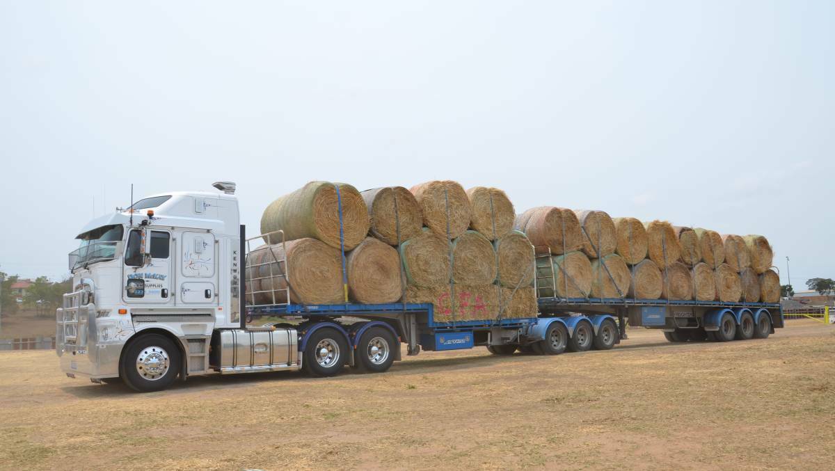 Donated hay from Victoria has helped ease the strain on farmers in the Macleay. Photo: Ruby Pascoe
