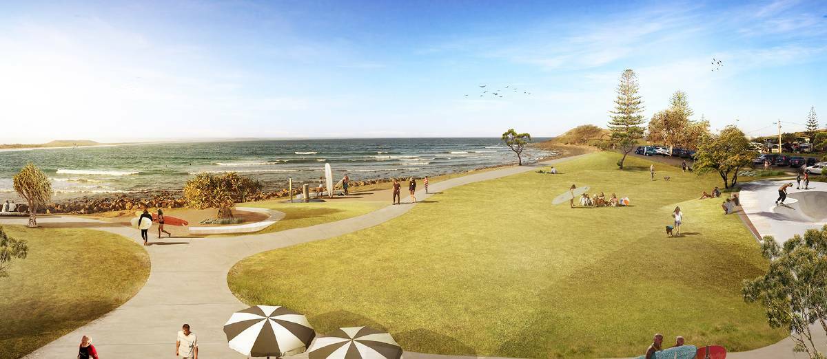 Proposed design for the foreshore at Crescent Head. Photo: Supplied