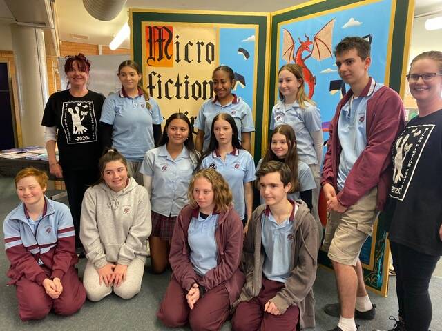 Creative art students pictured with Ms Lyneee Wilson and Mrs Sara Morgan. Photo: Supplied