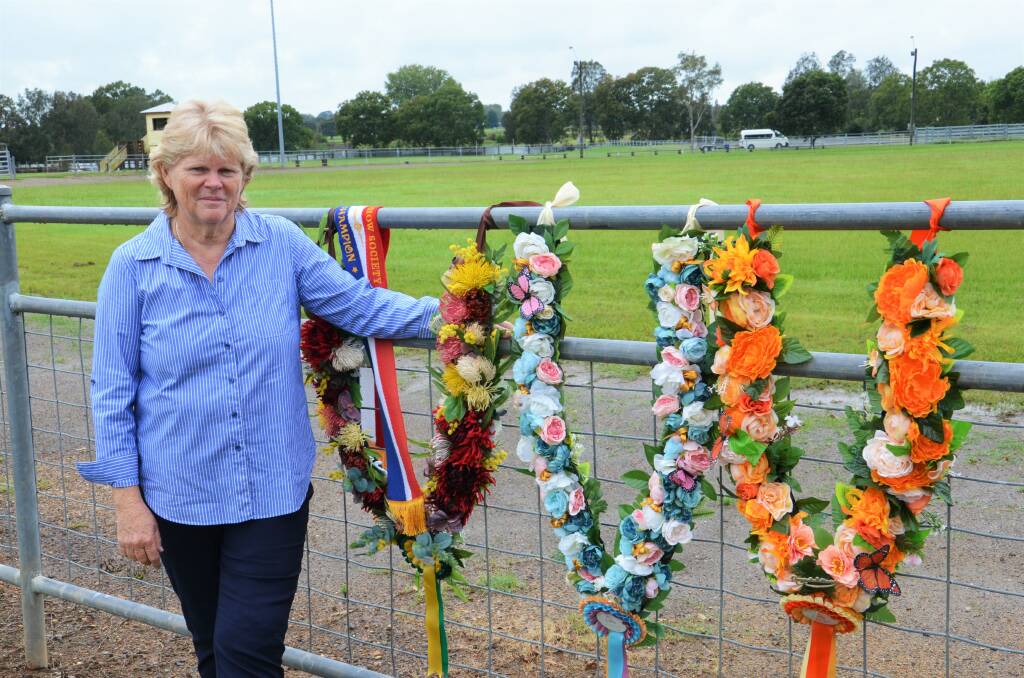 Trish Jackson has been busy hand making floral garlands for the winning champions at the upcoming 2021 Kempsey Show. Photo: Ruby Pascoe