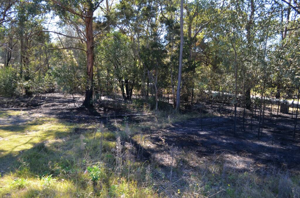 The site of the fire at Kempsey Heights today