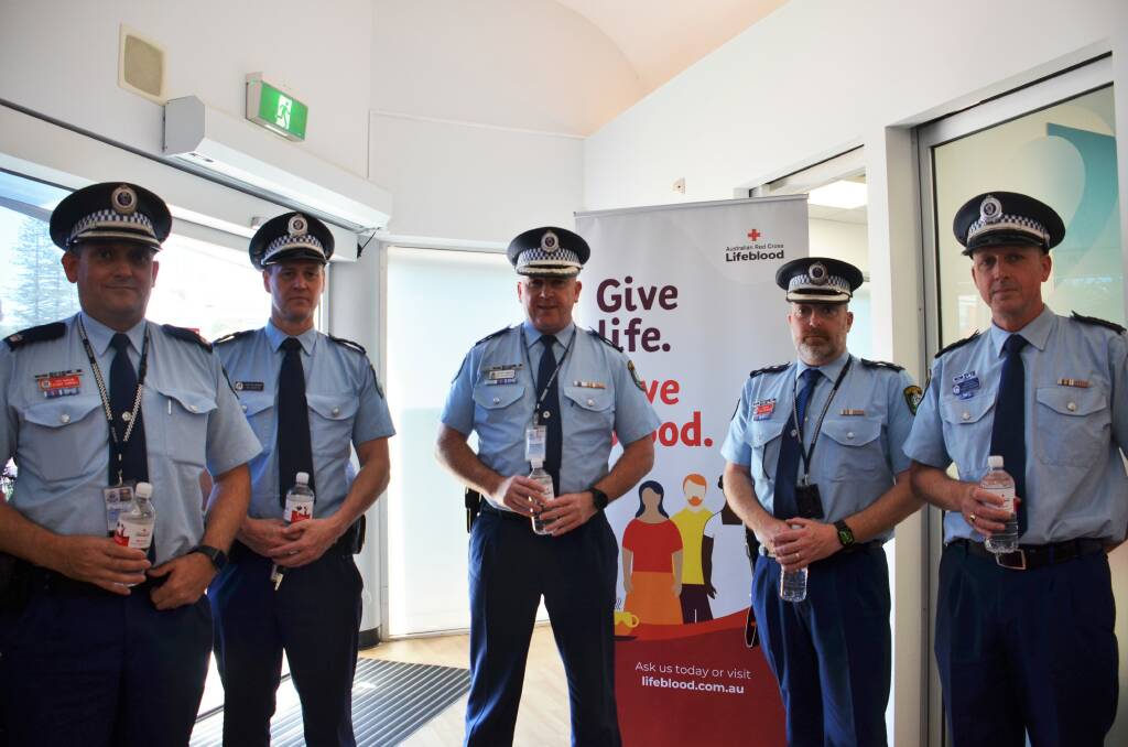 Port Macquarie Police are joining officers from across NSW in rolling up their sleeves to donate blood during Operation Bleed4Blue.
