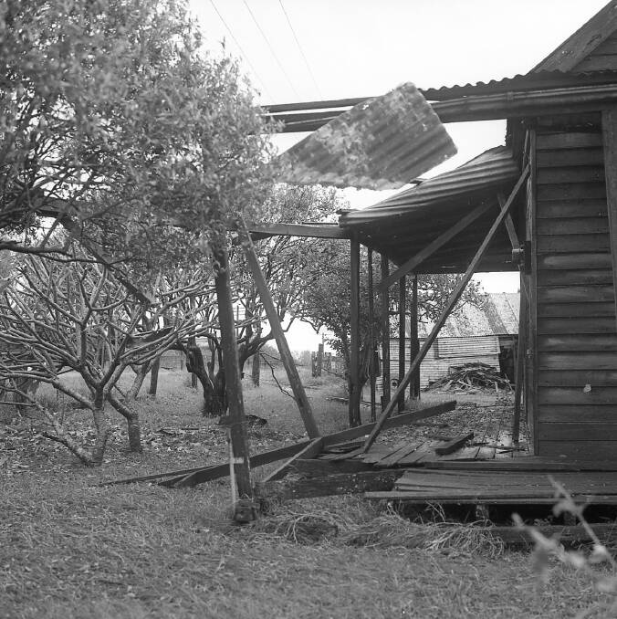 The Perrin house followign the tornado in 1964. Photo: The Macleay River Historical Society 