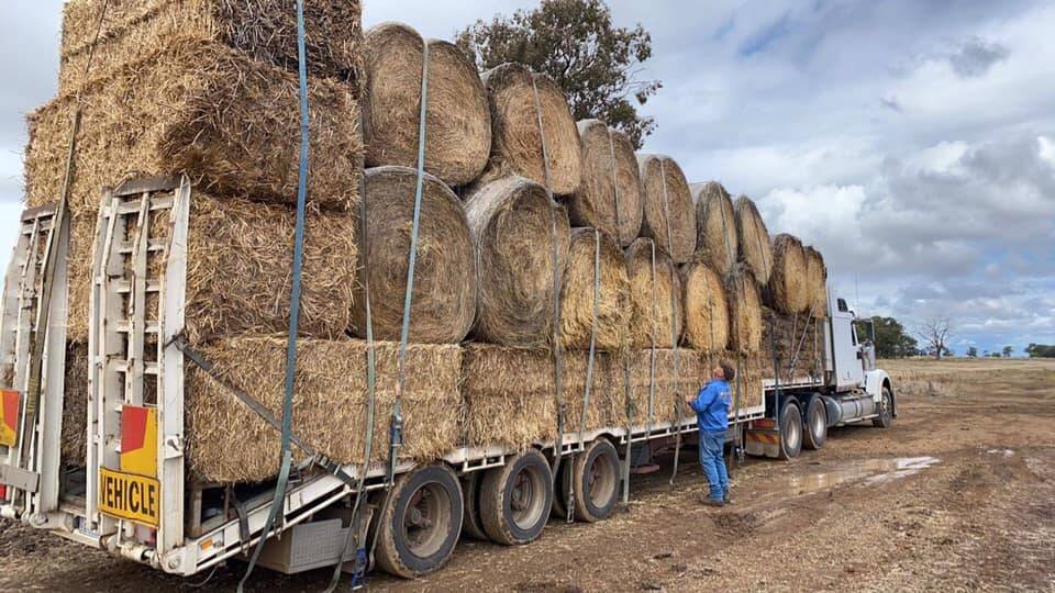 Fodder on it's way to the Mid North Coast. Photo: Need for Feed