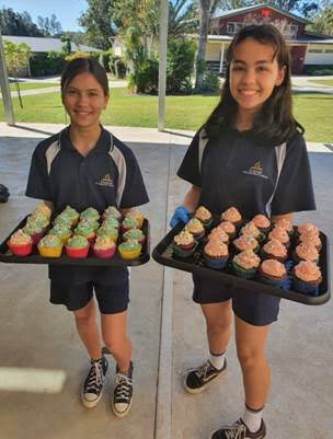 Celise and Daniella created a business called Ceda Cupcakes. Photo: Supplied