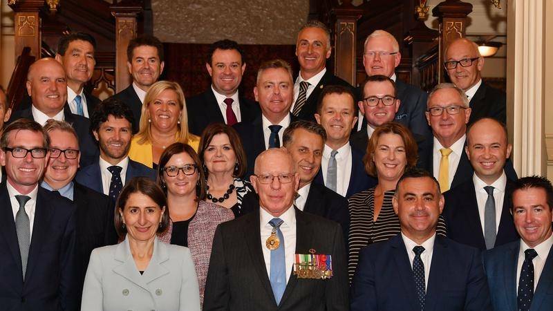 Oxley member, Melinda Pavey (2nd from right, 2nd row) is now Minister for Water, Property and Housing in the NSW Cabinet. Photo: Supplied