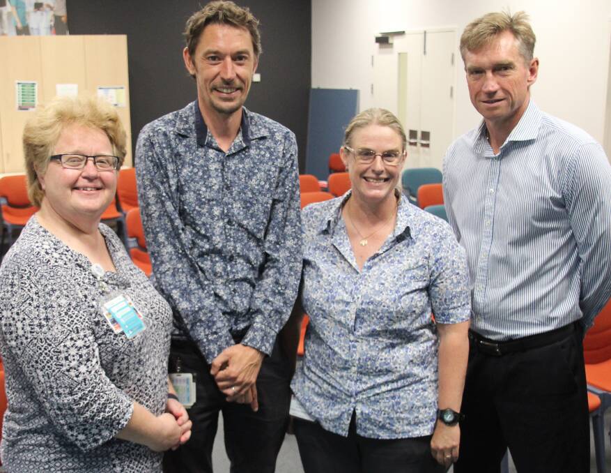 Coffs Harbour clinical network coordinator Dr Theresa Beswick, palliative care specialist Dr Dan Curley, palliative care specialist Dr Alison Blight and MNCLHD chief executive Stewart Dowrick. Photo: Supplied