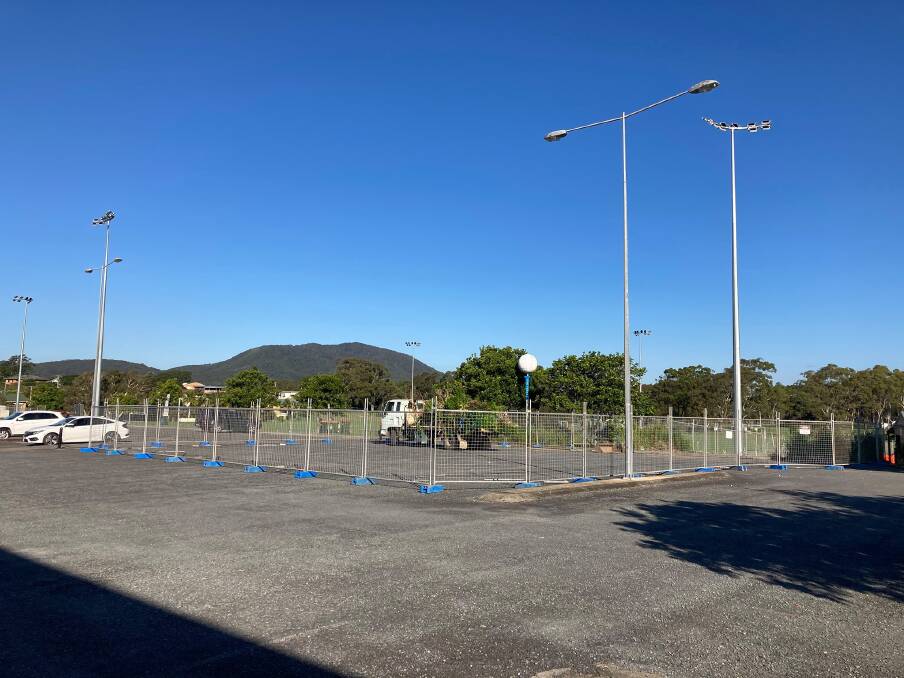 The perimeter fencing and delivery area will see up to 27 car spaces voided initially. Photo: Kempsey Shire Council