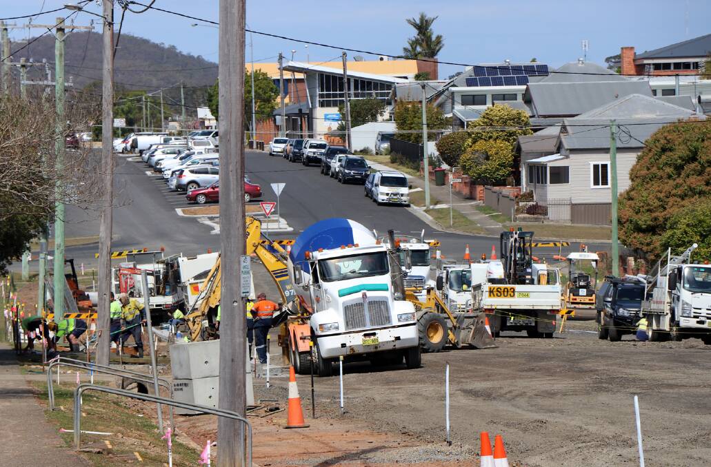 Council is currently upgrading between Wide and Marsh Streets, West Kempsey to improve safety for motorists. Photo: Supplied 