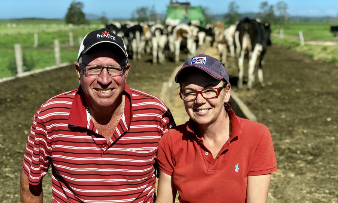 Local dairy farmers Brett and Sue McGinn will directly benefit from the price increase. Photo: Samantha Townsend 