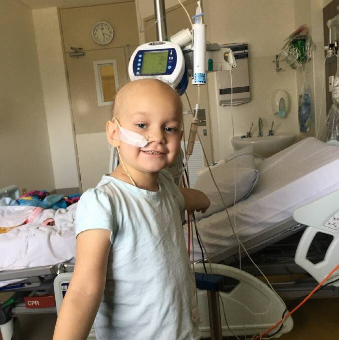 Katelyn Thompson is halfway through her chemotherapy. Photo: Supplied