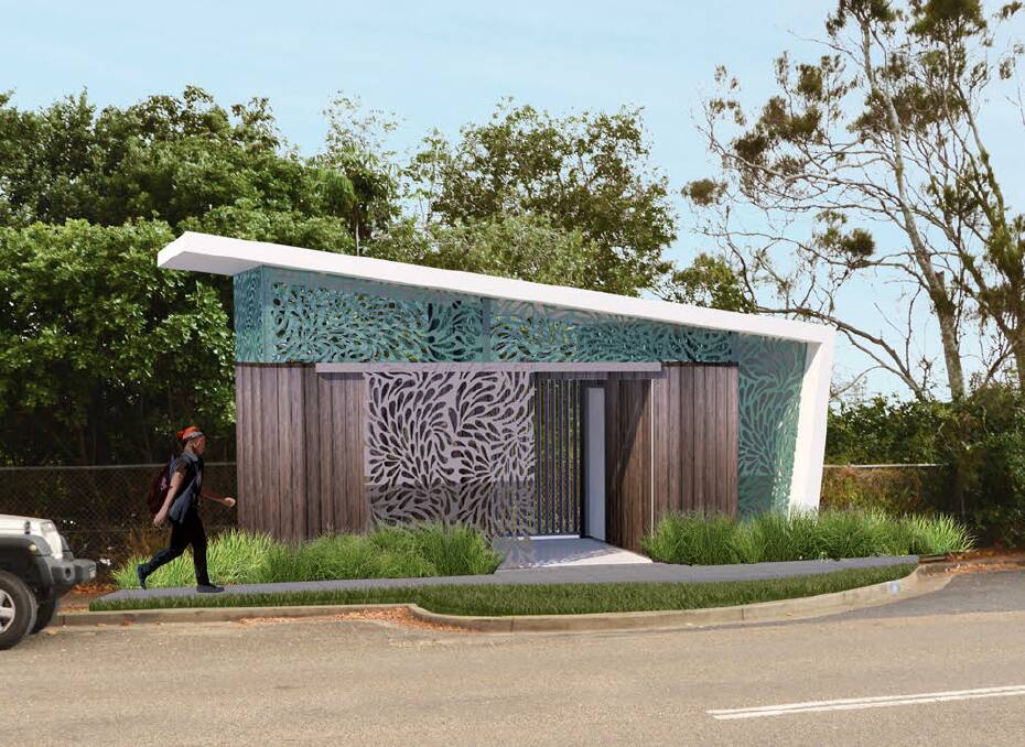 An artist's impression of the news amenities building in Pacific St Crescent Head. Photo: Supplied