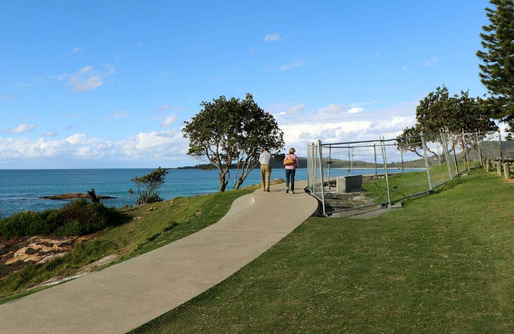 Construction of the Monument Point walkway is nearing completion. Photo: Supplied
