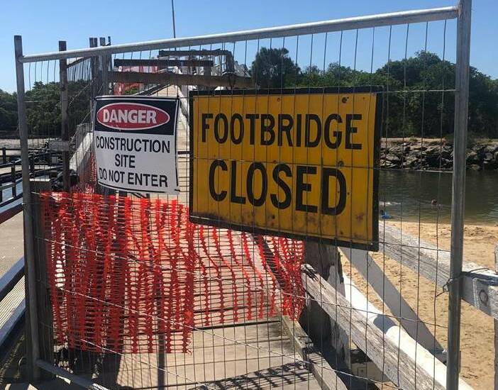 South West Rocks footbridge will remain closed until a replacement bridge is constructed. Photo: Kempsey Shire Council