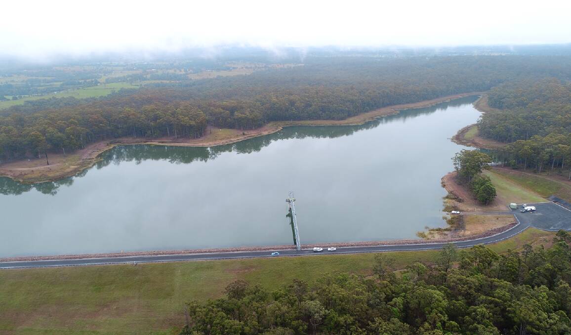 Consistent rainfall has seen the Steuart McIntyre Dam achieve a 95 per cent capacity with water restrictions being lifted across the Macleay from Friday, March 20. Photo: Supplied